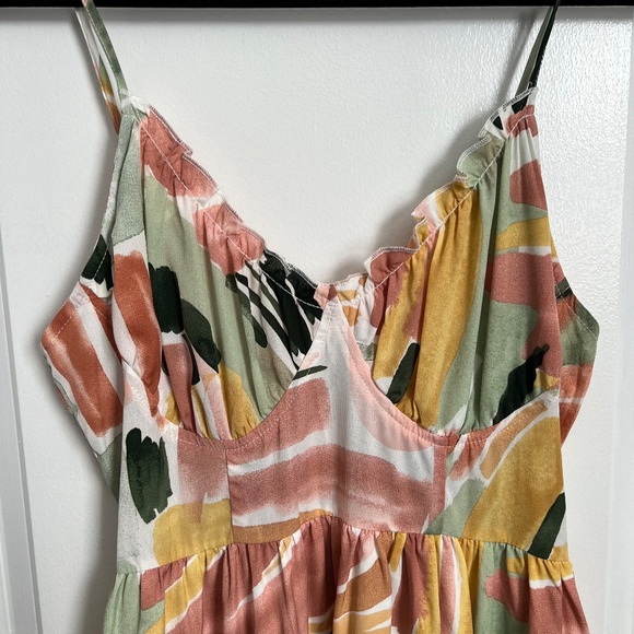 NWT - Goodnight Macaroon 'Payton' High-waist Lace-up Ruffle Maxi Dress - Picture 9 of 9